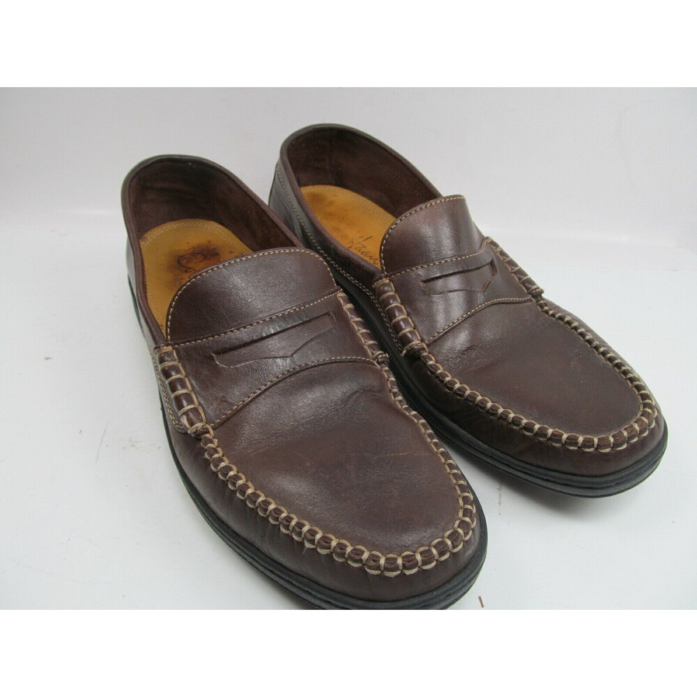 Cole Haan Brown Leather Moc Toe Penny Loafers Mens Size US 8.5 M